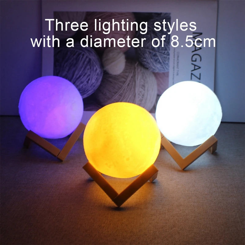LED Moon Galaxy Book Light & Bedroom Night Light Decorative Lamp