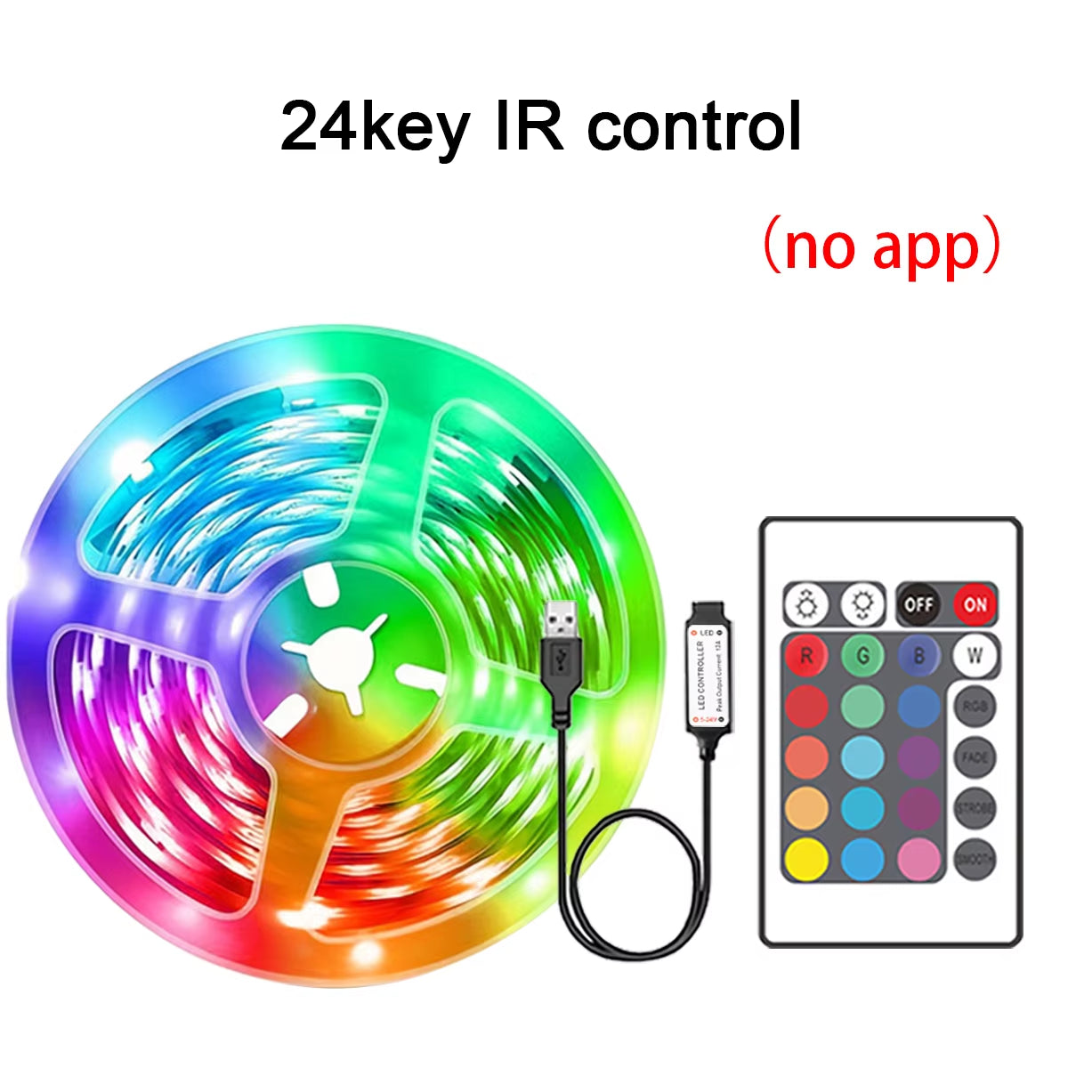 Smart RGB App-Controlled LED Strip Lights (5M / 10M / 20M / 30M)