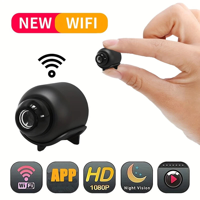 New X5 Mini 1080P Wireless Wi-Fi Surveillance Camera with Night Vision & Motion Detection