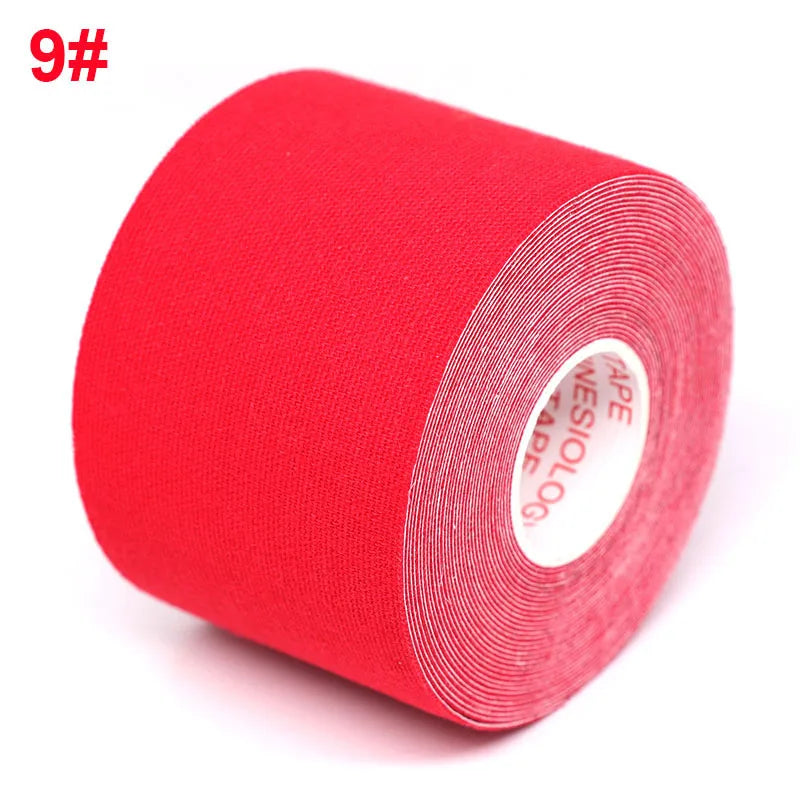 5-Size Waterproof Kinesiology Tape – Elastic Athletic Bands for Sports Recovery, Gym, Muscle Pain Relief & Strapping Support