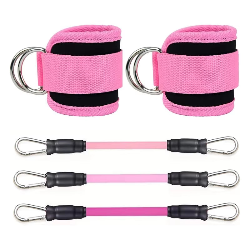 Multi-Functional Ankle Straps Resistance Bands Set