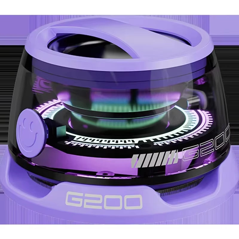 Mini Travel Stereo Waterproof Magnetic Bluetooth Speaker with RGB Light & Phone Holder