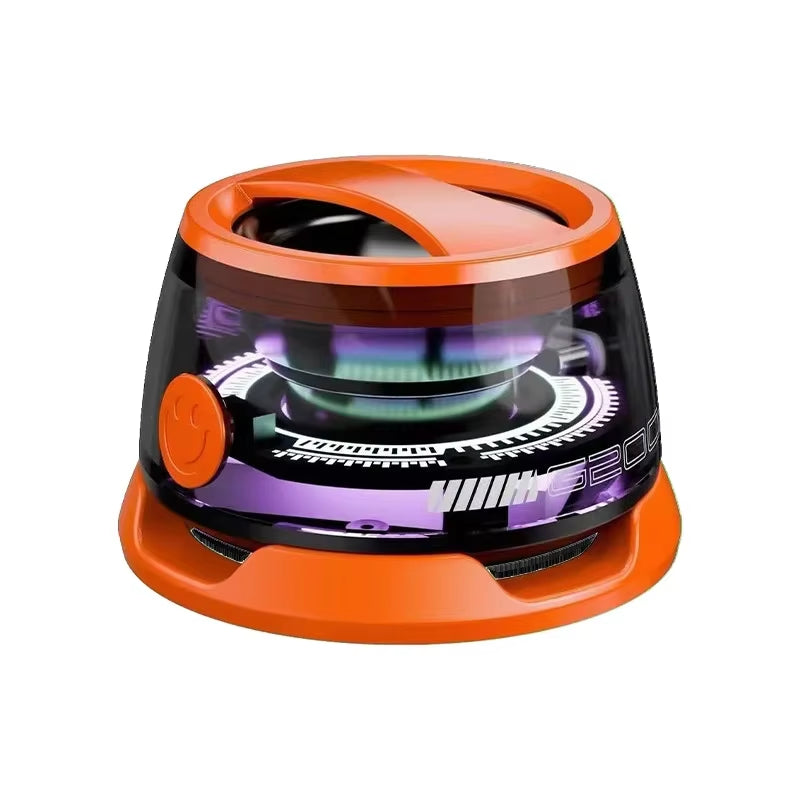 Mini Travel Stereo Waterproof Magnetic Bluetooth Speaker with RGB Light & Phone Holder