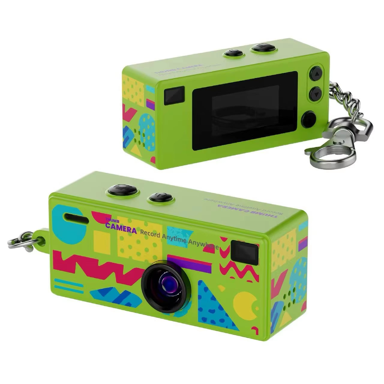 1080P Digital Keychain Mini Camera with 0.96-Inch LCD Screen