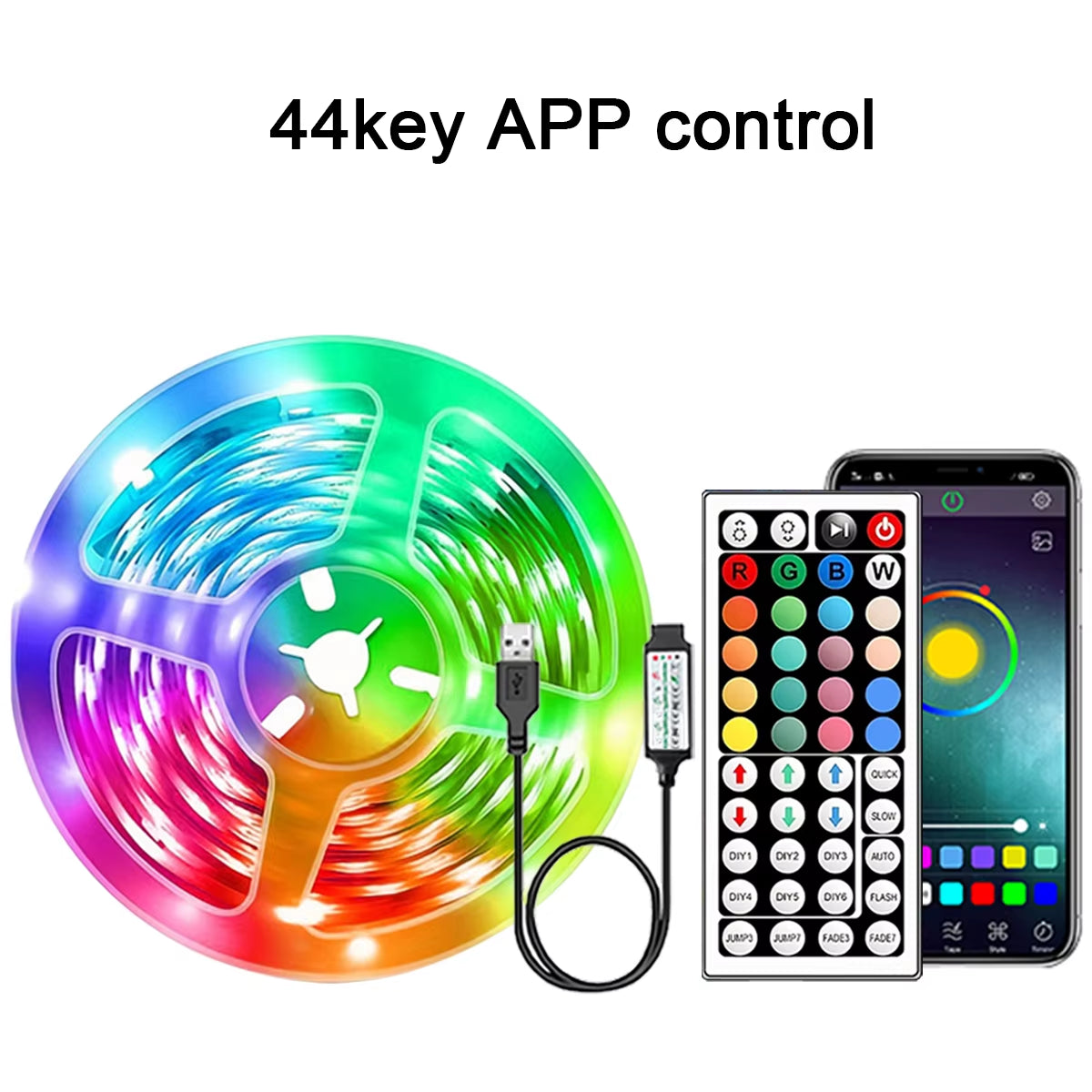 Smart RGB App-Controlled LED Strip Lights (5M / 10M / 20M / 30M)