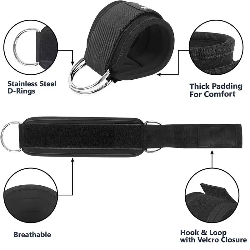 Multi-Functional Ankle Straps Resistance Bands Set