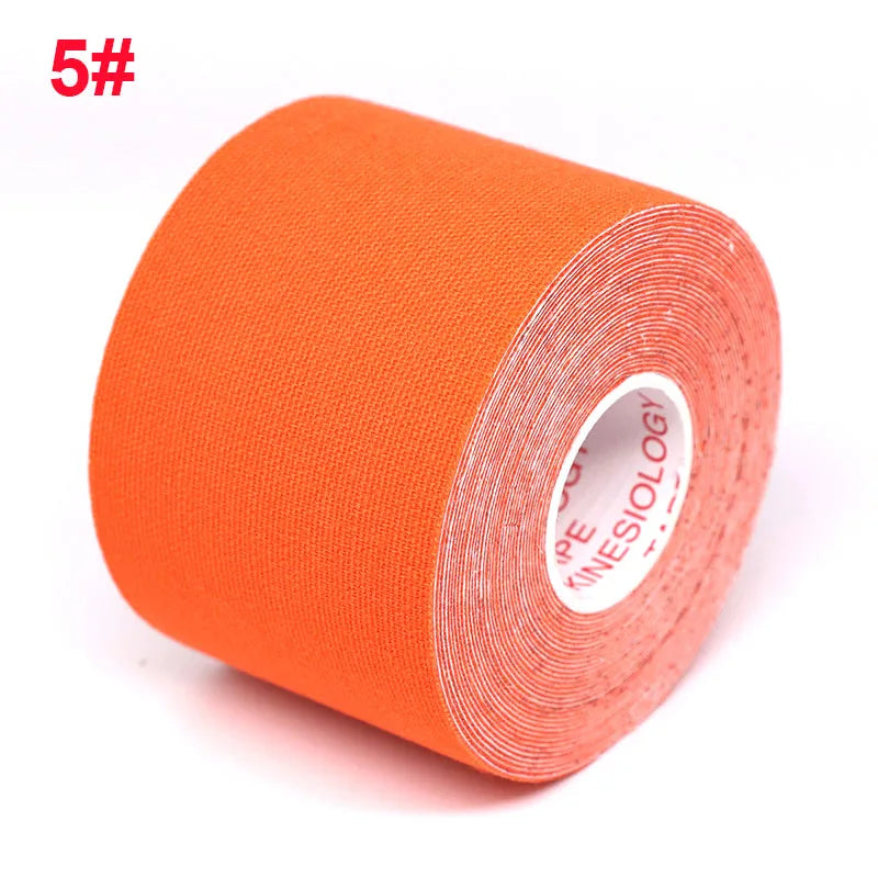 5-Size Waterproof Kinesiology Tape – Elastic Athletic Bands for Sports Recovery, Gym, Muscle Pain Relief & Strapping Support