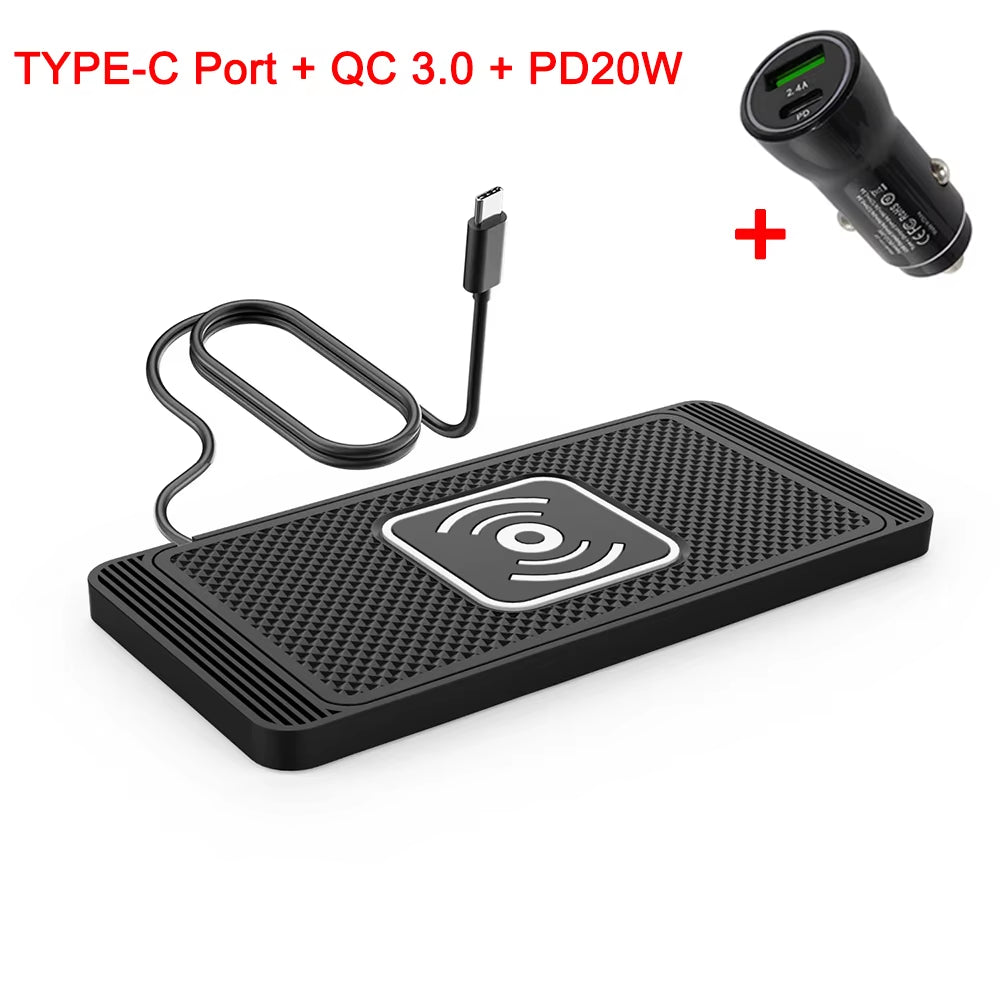 Ultra-Grip Car Wireless Charging Pad