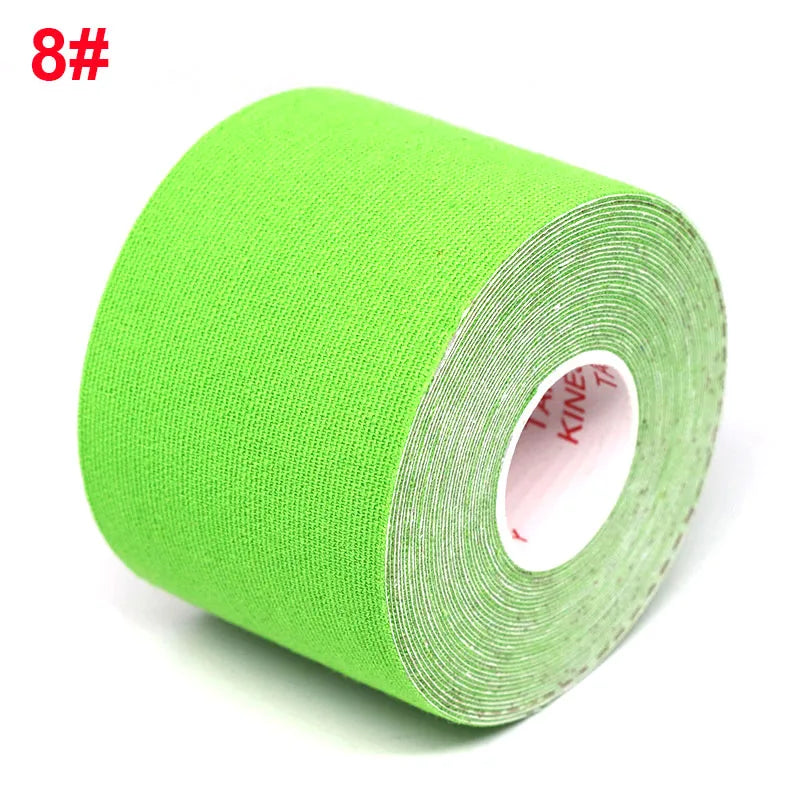 5-Size Waterproof Kinesiology Tape – Elastic Athletic Bands for Sports Recovery, Gym, Muscle Pain Relief & Strapping Support