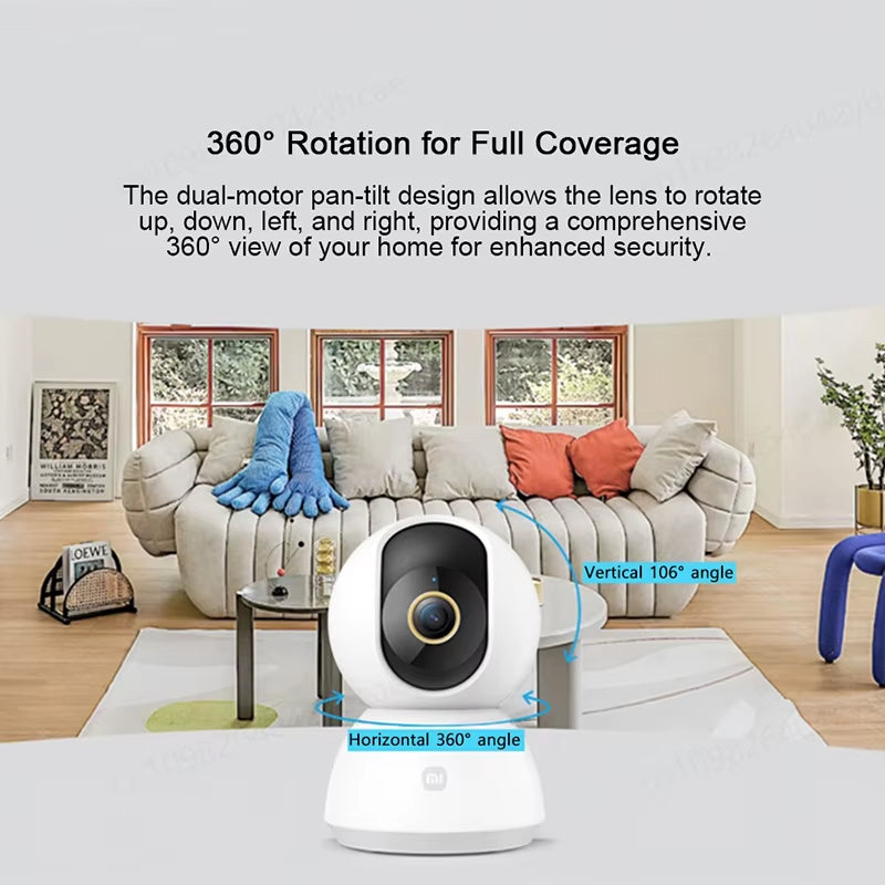 4k Ultra HD Home Security Camera Wifi paired Night Vision, Two‑Way Audio & AI Human Face Detection