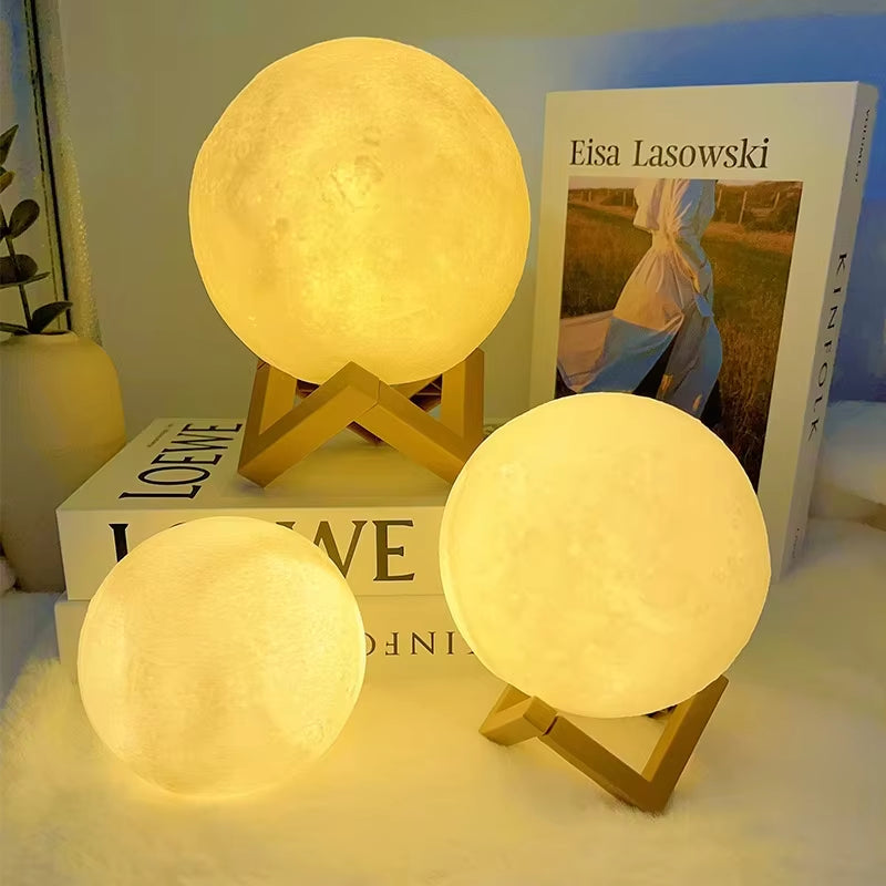 LED Moon Galaxy Book Light & Bedroom Night Light Decorative Lamp