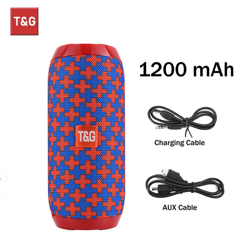 TG117 Portable Waterproof TWS Outdoor Bluetooth Speaker with Stereo Surround Sound