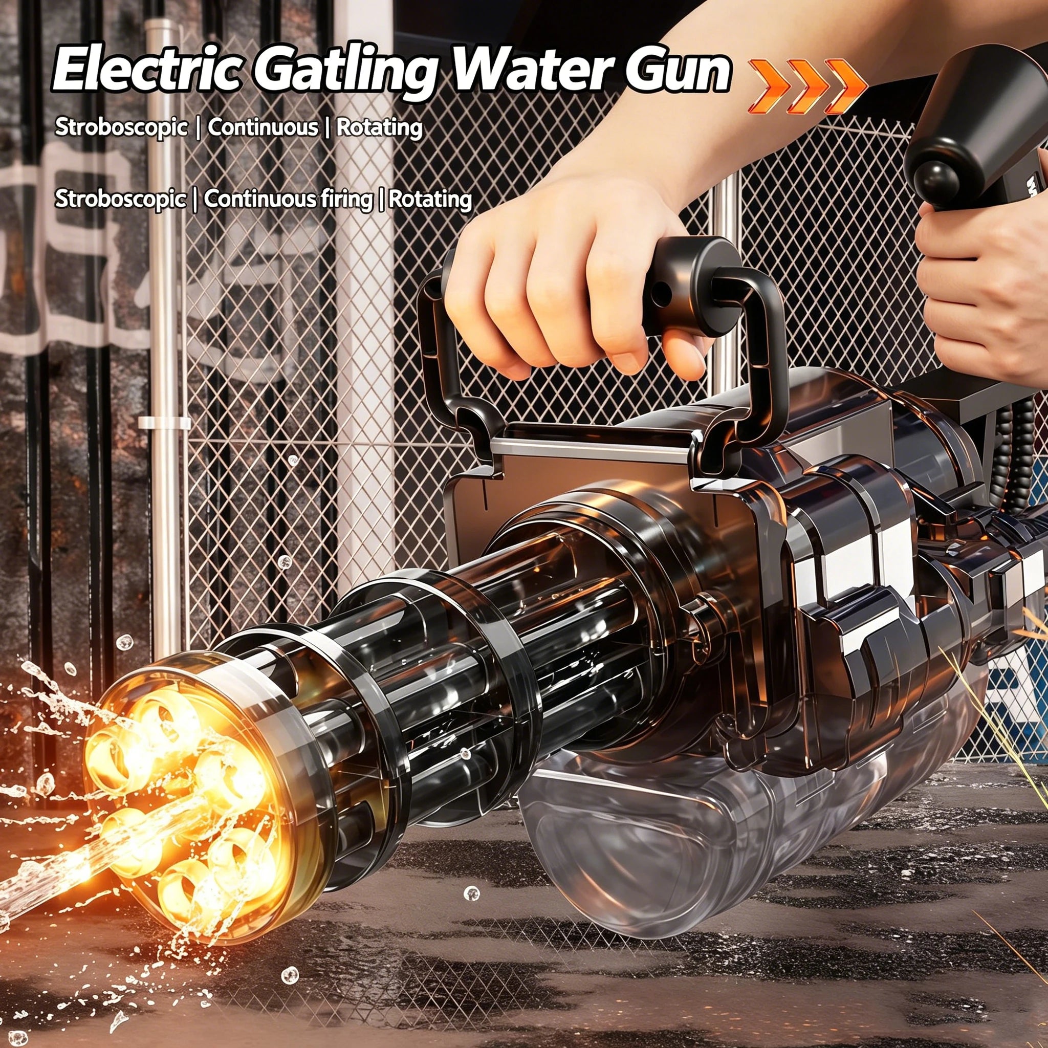 Roll Block™ Gatling Blitz Electric Water Gun