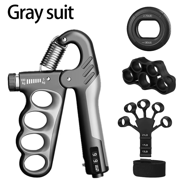 5-100kg Adjustable Hand Grip Strengthener with Intelligent Counting