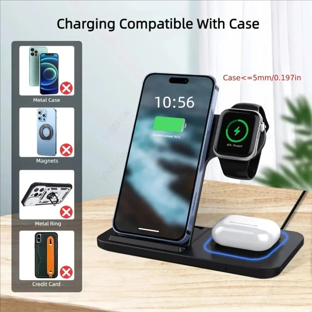3-in-1 Foldable Wireless Charging Station