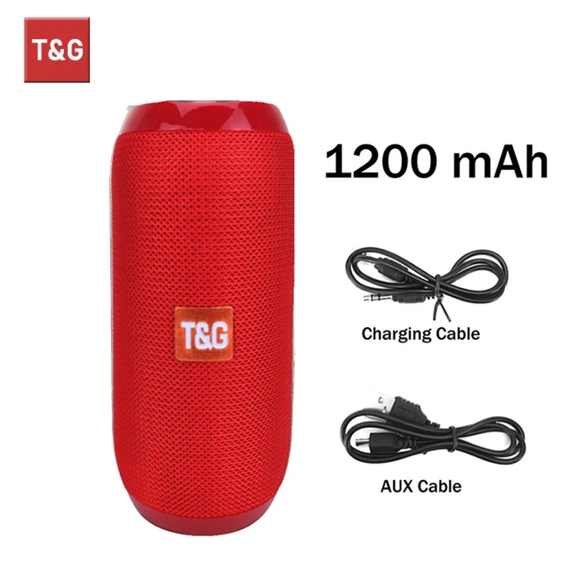 TG117 Portable Waterproof TWS Outdoor Bluetooth Speaker with Stereo Surround Sound