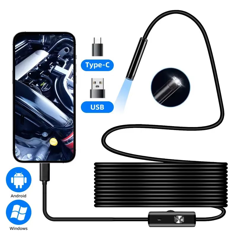 5.5mm / 7.0mm Type-C Android & PC Endoscope Inspection Camera