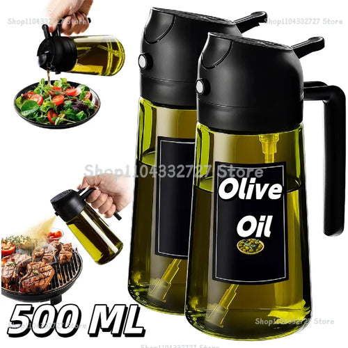 2-in-1 Dual-Function Oil Sprayer & Dispenser Bottle