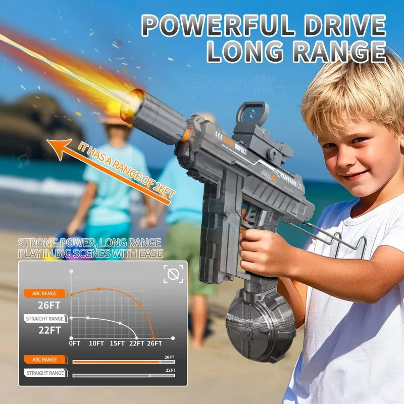 Fully Wet Automatic UZI with LED Light-up Muzzle including RGB body spec