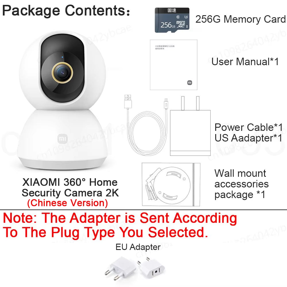 4k Ultra HD Home Security Camera Wifi paired Night Vision, Two‑Way Audio & AI Human Face Detection