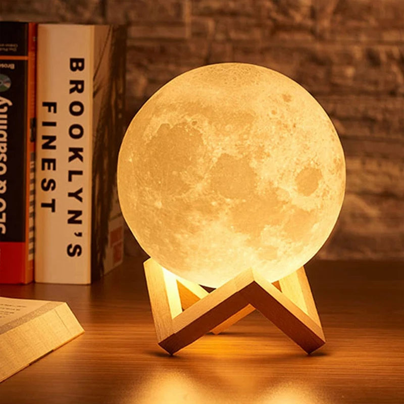 LED Moon Galaxy Book Light & Bedroom Night Light Decorative Lamp