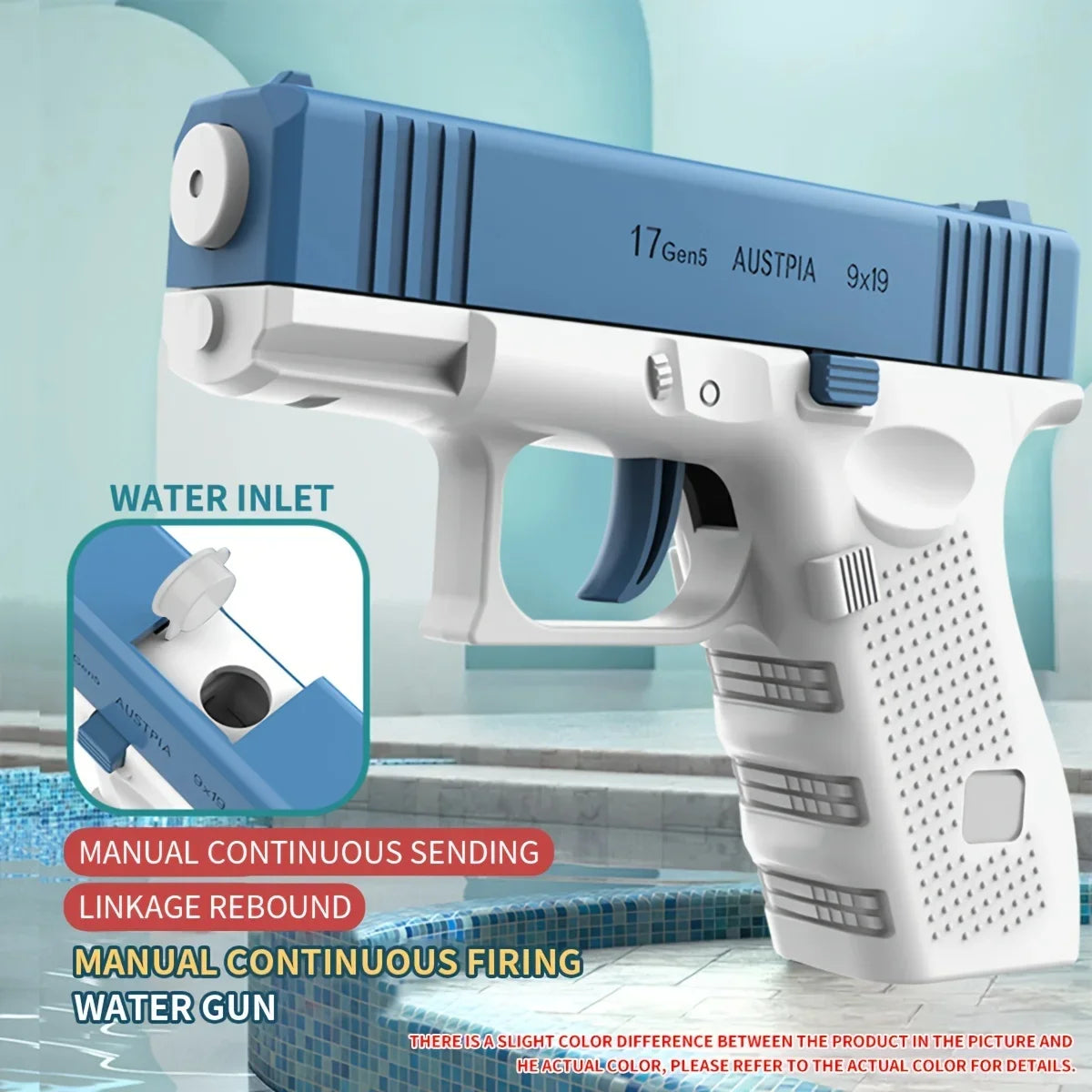 Roll Block™ High-Pressure Electric Water Gun for Kids - Automatic Continuous Burst Water Blaster for Outdoor Summer Fun