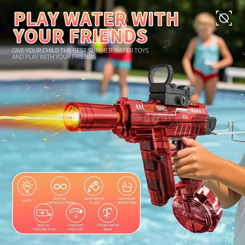 Fully Wet Automatic UZI with LED Light-up Muzzle including RGB body spec