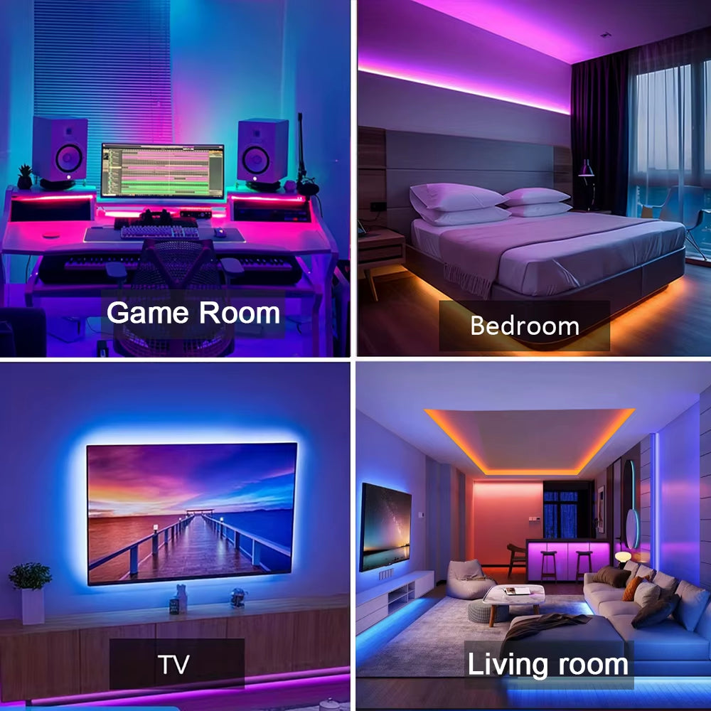 Smart RGB App-Controlled LED Strip Lights (5M / 10M / 20M / 30M)