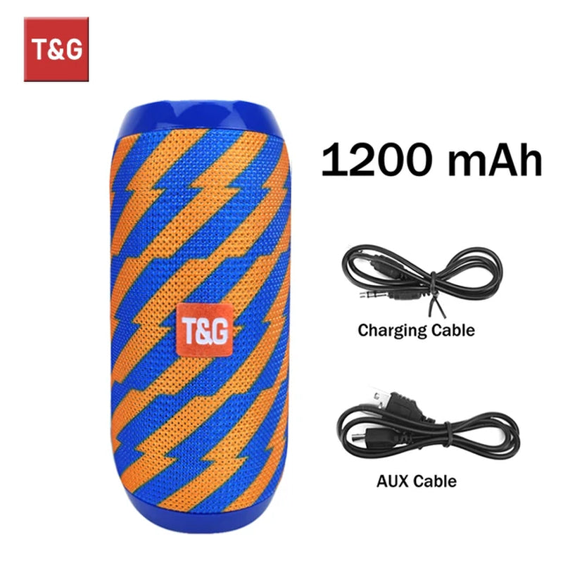 TG117 Portable Waterproof TWS Outdoor Bluetooth Speaker with Stereo Surround Sound