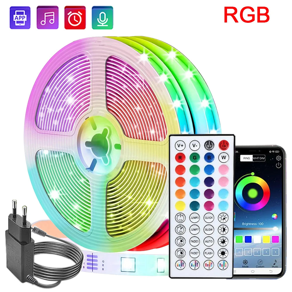 Smart RGB Music/TV Sync LED Strip Lights (10M / 20M / 30M)