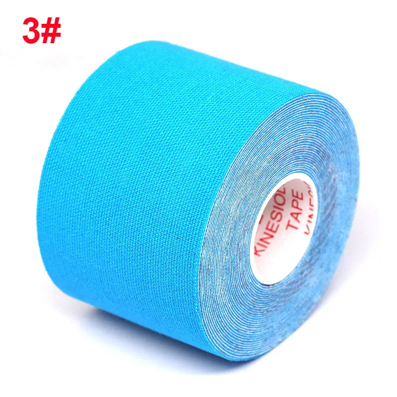 5-Size Waterproof Kinesiology Tape – Elastic Athletic Bands for Sports Recovery, Gym, Muscle Pain Relief & Strapping Support