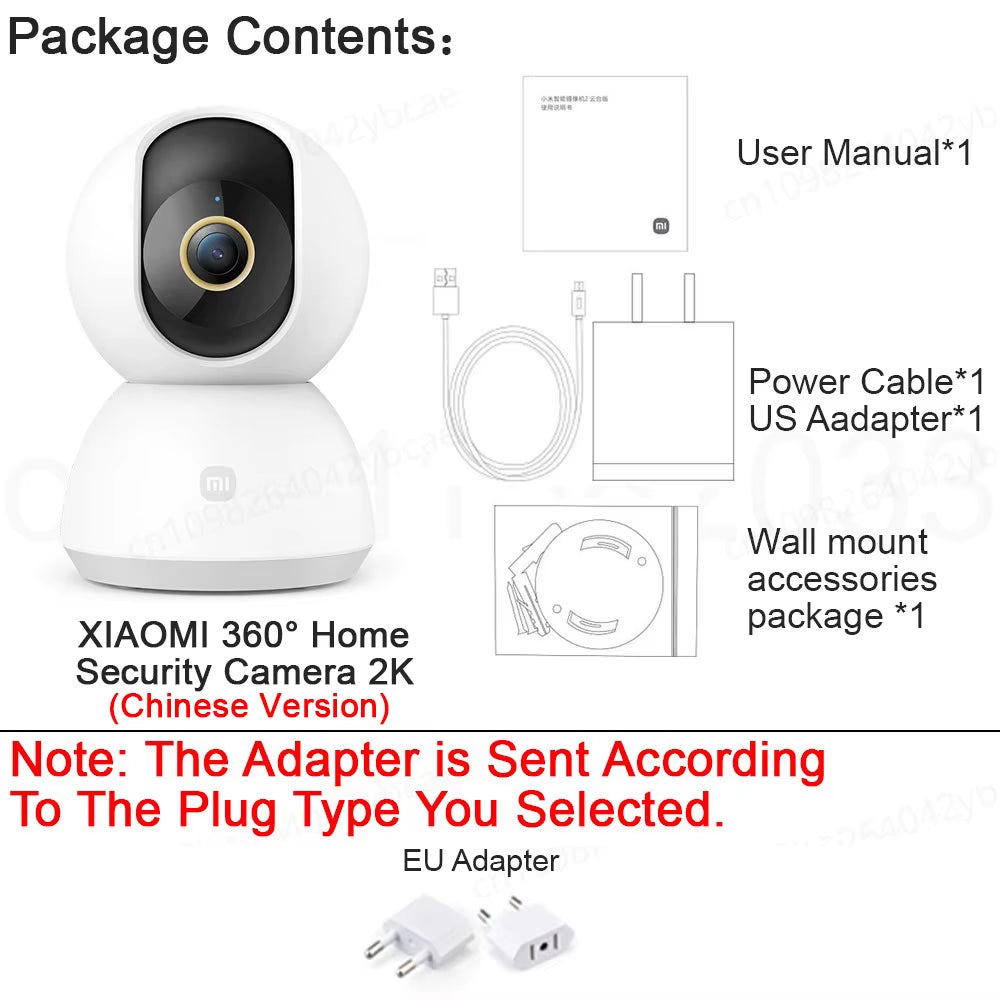 4k Ultra HD Home Security Camera Wifi paired Night Vision, Two‑Way Audio & AI Human Face Detection