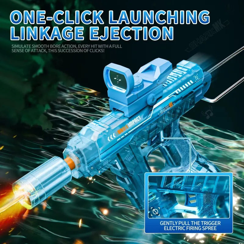 Fully Wet Automatic UZI with LED Light-up Muzzle including RGB body spec