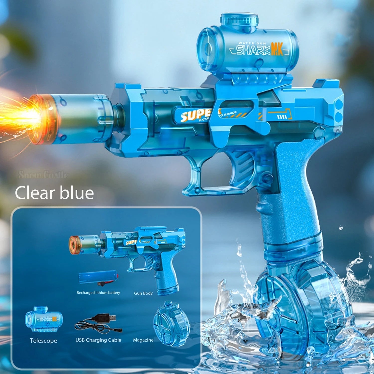 Roll Block™ Gatling Blitz Electric Water Gun