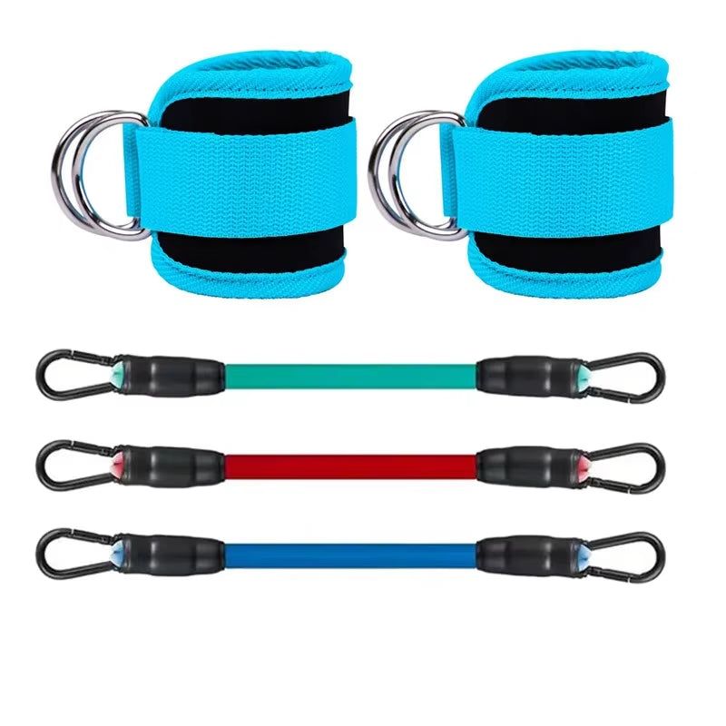Multi-Functional Ankle Straps Resistance Bands Set