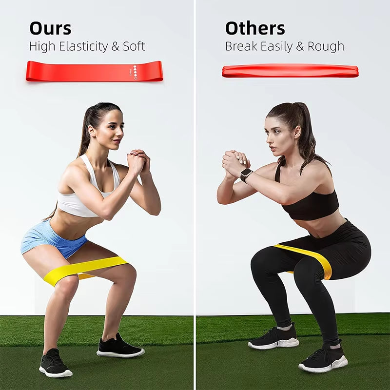 Different Resistance Bands Yoga Hip Tension Leg Squat Stretch Bands