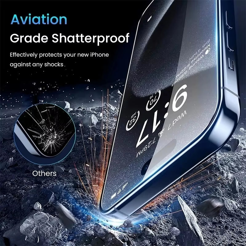 Anti-Spy Privacy Tempered Glass Screen Protectors for iPhone (11 Pro Max to 17 Pro Max)