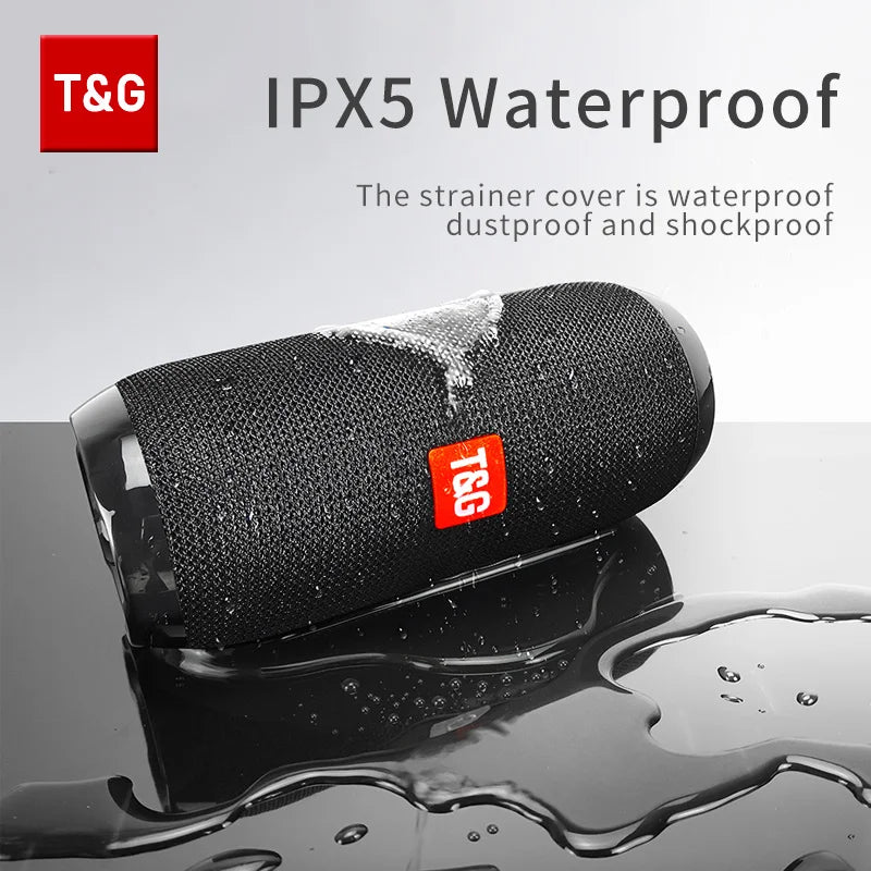 TG117 Portable Waterproof TWS Outdoor Bluetooth Speaker with Stereo Surround Sound