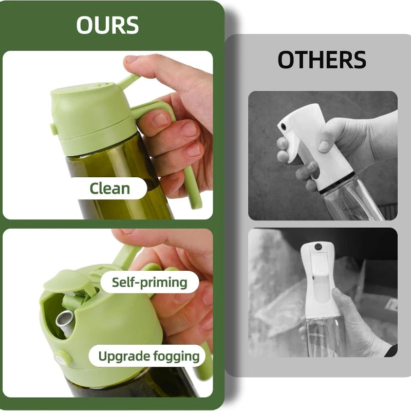 2-in-1 Dual-Function Oil Sprayer & Dispenser Bottle