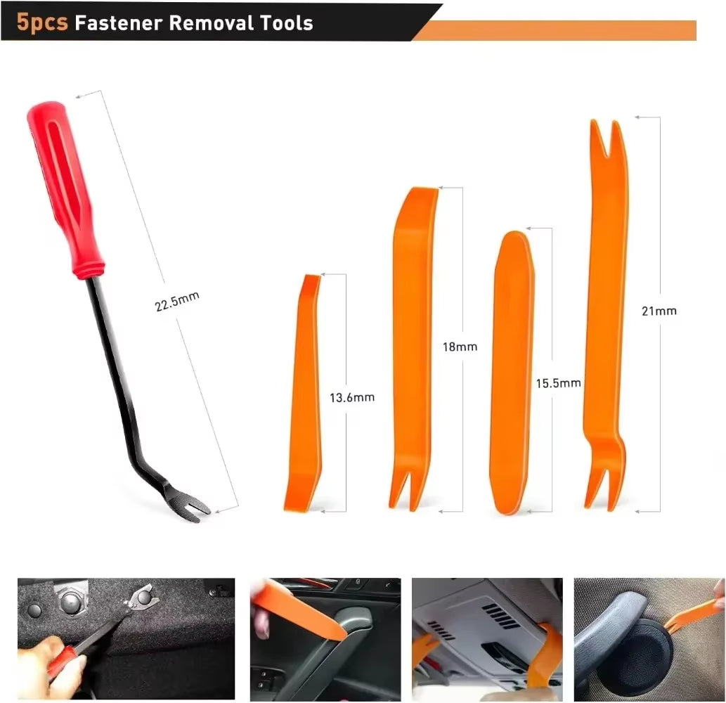 800Pcs-100Pcs Car Fastener Clip Kit Fender Rivet Plastic Clips Auto Body Push Retainer Pin Rivet Bumper Door Trim Panel Repair