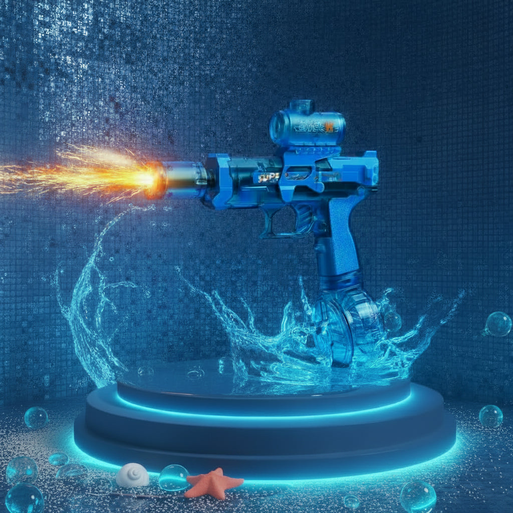 Roll Block | Motorized Automatic Firing Electric Water Gun - High-Speed Hydro Blaster
