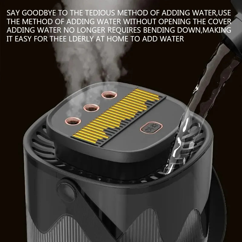 Roll Block | 3L Large Capacity Air Humidifier - Heavy Fog Ultrasonic Cool Mist Maker & Diffuser