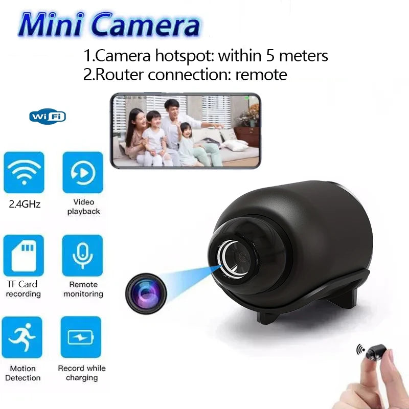 Roll Block | 1080P HD Mini WiFi Camera - Smart Indoor Security & Baby Monitor Camcorder