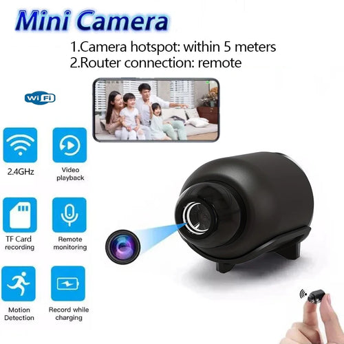Roll Block | 1080P HD Mini WiFi Camera - Smart Indoor Security & Baby Monitor Camcorder