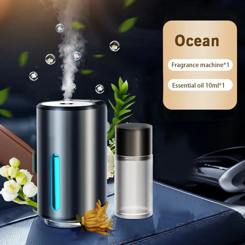 Roll Block | Smart Car Air Aromatherapy Diffuser - 3-Level Intelligent Fragrance Humidifier