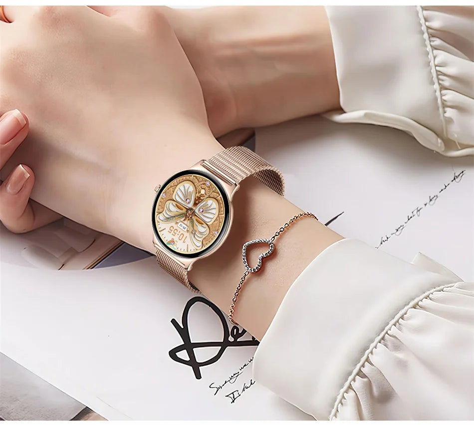Roll Block | Ultra-Thin Fashion AMOLED Smart Watch - Always-On HD Display & Bluetooth Call Fitness Bracelet