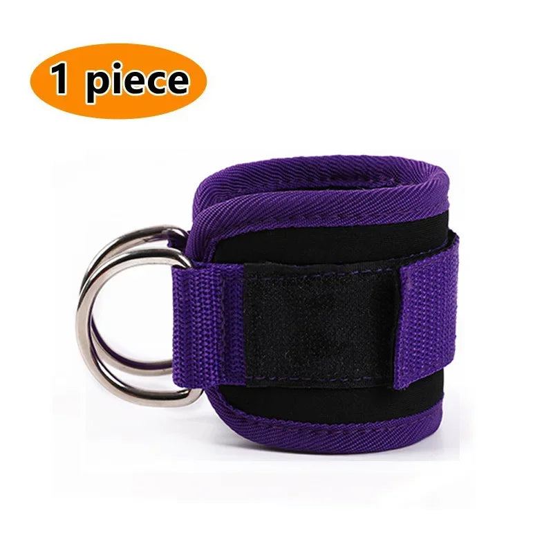 Roll Block | Heavy-Duty Double D-Ring Cable Ankle Straps - Premium Gym Cuffs for Glutes & Leg Training