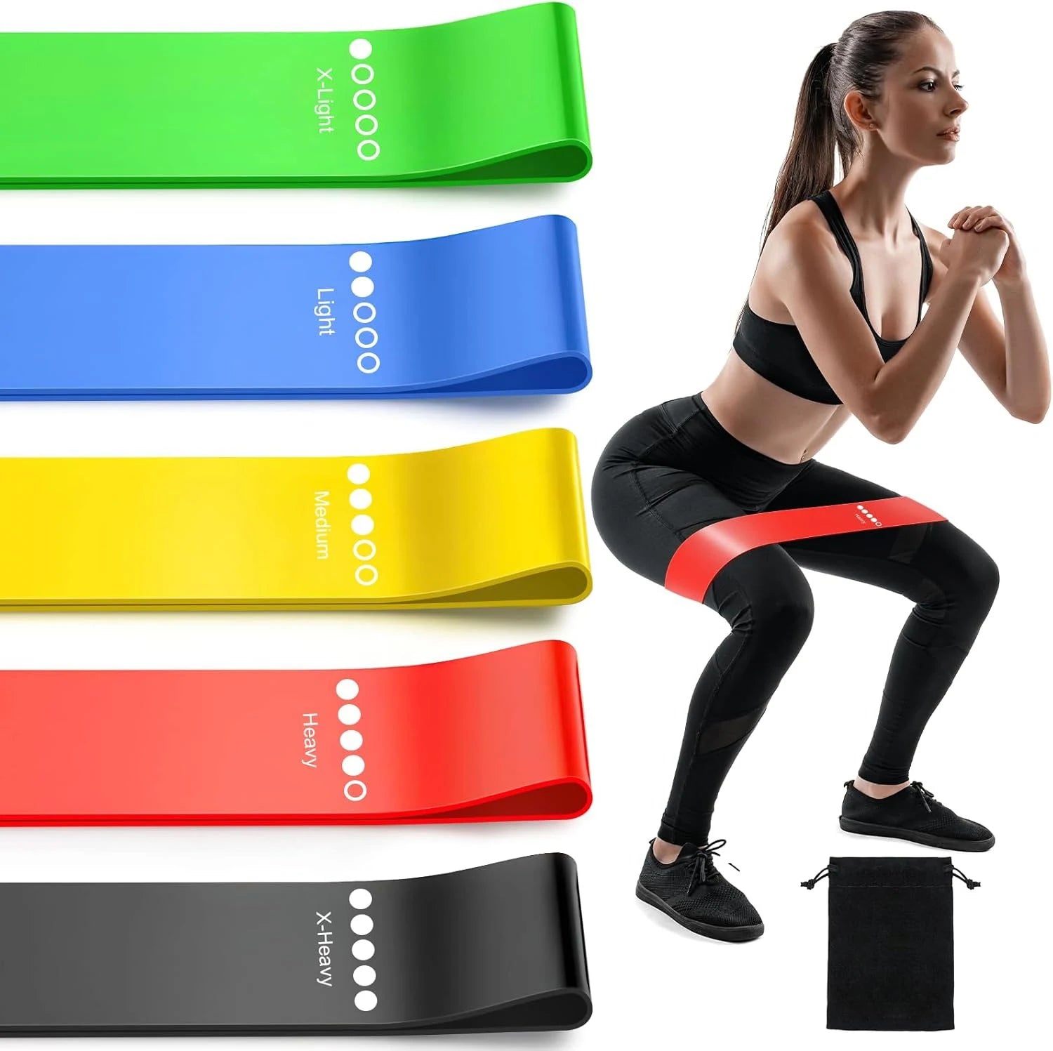 Roll Block | TPE Yoga Resistance Bands - Multi-Level Fitness Loop for Strength & Mobility Training
