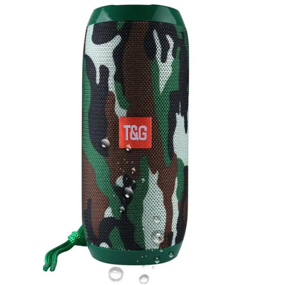 Roll Block | TG117 Portable Waterproof Bluetooth Speaker - Dual Bass Stereo Outdoor Column