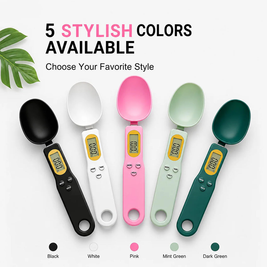 Roll Block | Digital Food Spoon Scale - 0.1-500g High-Precision Kitchen Measurement Tool
